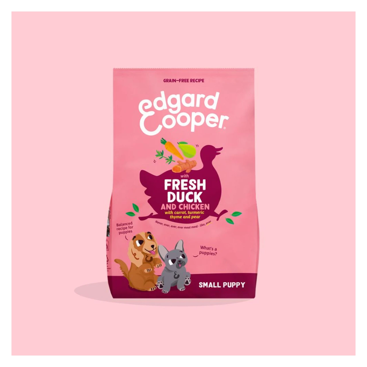 Edgard & Cooper Fresh and og kylling kornfrit hvalpefoder 3 kg